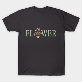 Flower Gradient Neutral T-Shirt